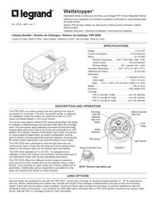 LEGRAND Wattstopper FSP-202D Instrucciones De Instalación