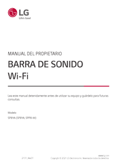 LG SP8YA Manual Del Propietário