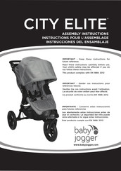 Baby Jogger city elite Manual De Instrucciones