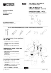 Delta Windemere Serie Manual De Instrucciones