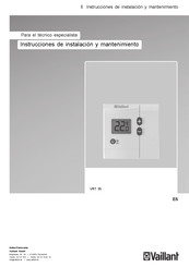 Vaillant VRT 35 Instrucciones De Instalación Y Mantenimiento