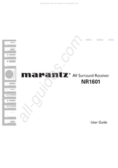 Marantz NR1601 Manual Del Usuario