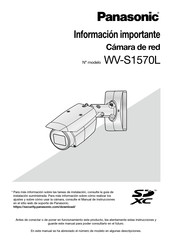 Panasonic WV-S1570L Información Importante