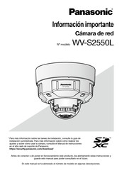 Panasonic WV-S2550L Información Importante