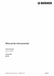 Berner 101111 Manual De Instrucciones