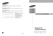 Samsung LN-T4081F Instrucciones Del Propietario