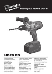 Milwaukee HD28PD-502X Manual De Instrucciones