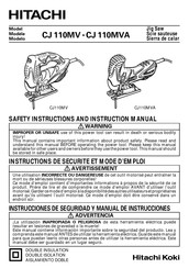 Hitachi CJ110MVA Manual De Instrucciones