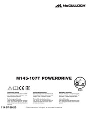 Husqvarna M145-107T POWERDRIVE Manual De Las Instrucciones