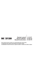 Jonsered BC 2128 Manual De Instrucciones