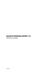 Suunto SPARTAN SPORT 1.11 Guia Del Usuario