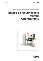 Gema OptiFlex Pro L Manual De Instrucciones Y Lista De Piezas De Recambio