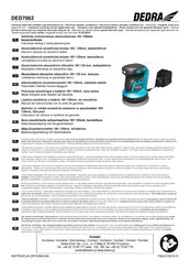 DEDRA DED7062 Manual De Instrucciones Con La Carta De Garantía