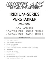 Ground Zero IRIDIUM GZIA 2235HPX-II Manual Del Usuario