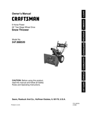 Craftsman 247.888520 Manual De Instrucciones