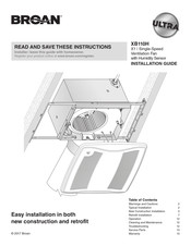 Broan XB110H Guia De Instalacion