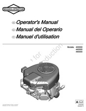 Briggs & Stratton Professional 440000 Manual Del Operario