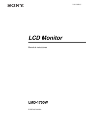 Sony LMD-1750W Manual De Instrucciones