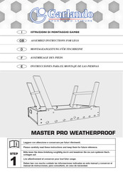 Garlando MASTER PRO WEATHERPROOF Instrucciones Para El Montaje