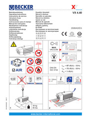 Becker VX 4.40 Instrucciones Para El Manejo