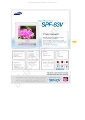 Samsung SPF-83V Manual De Instrucciones