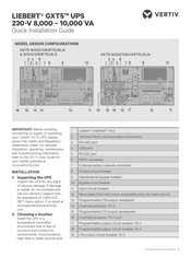 Vertiv LIEBERT GXT5-8000/10KIRT5UXLN Manual De Instrucciones