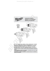 Milwaukee 2406-20 Manual Del Operador
