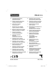 Toolson PRO-AS 12 Li Manual De Instrucciones Original