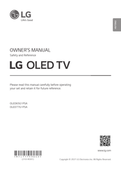 LG OLED65G1PSA El Manual Del Propietario