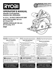 Ryobi P507 Manual Del Operador
