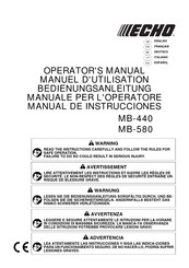 Echo MB-580 Manual De Instrucciones