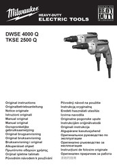 Milwaukee DWSE 4000 Q Manual Original