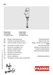 Franke F5LM1002 Instrucciones De Montaje