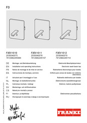 Franke F3EV1011 Instrucciones De Montaje