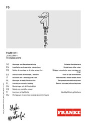 Franke F5LM1011 Instrucciones De Montaje Y Servicio