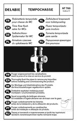 Delabie TEMPOCHASSE 760005 Manual De Instrucciones