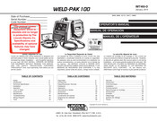 Lincoln Electric WELD-PAK 100 Manual De Operación