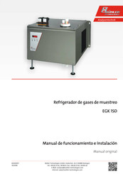 Bühler technologies EGK 1SD Manual De Funcionamiento E Instalacion