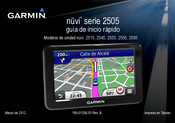 Garmin nüvi 2595 Guia De Inicio Rapido