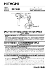 Hitachi DH 18DL Manual De Instrucciones