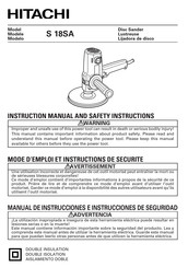 Hitachi S 18SA Manual De Instrucciones