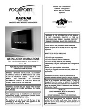 FocalPoint RADIUM F500080 Instrucciones De Instalación