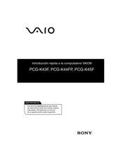 Sony VAIO PCG-K45F Introducción Rápida