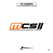 Nolan n-com mcsII Manual De Instrucciones