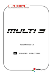 Nolan N-Com MULTI 3 Seguridad E Instrucciones