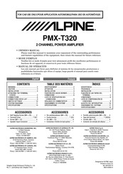 Alpine PMX-T320 Manual De Operación