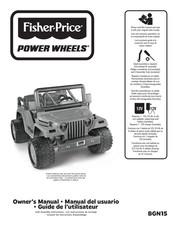 Fisher-Price Power Wheels BGN15 Manual Del Usuario