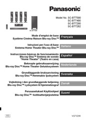 Panasonic SC-BTT282 Instrucciones Básicas De Funcionamiento