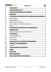 Powerplus POWX1415 Manual De Instrucciones