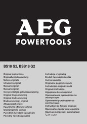 AEG BSB18 G2 Manual Original